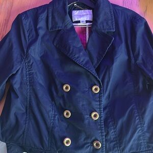 Banana Republic Double-Breasted Navy Jacket w/Gold Buttons M 💌 Free Shipping !